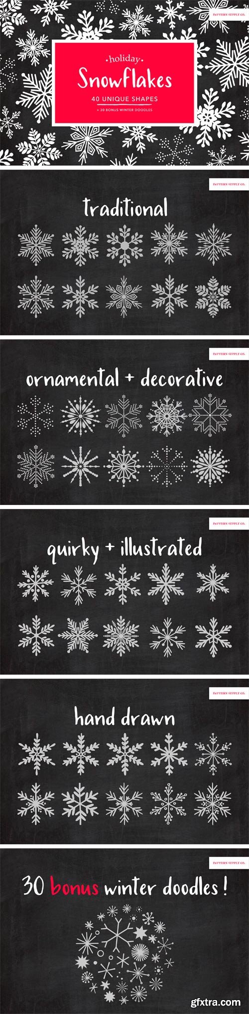 CM - Holiday Winter Snowflakes 2042916