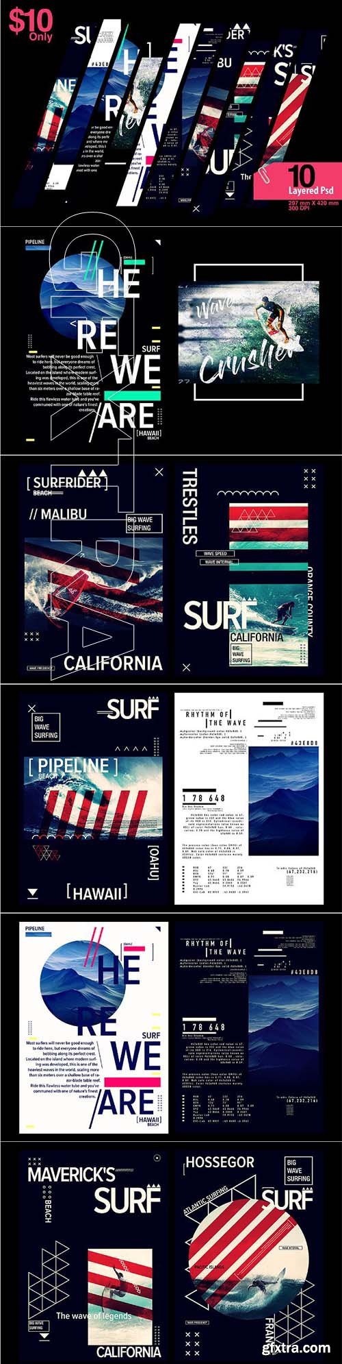 CreativeMarket - 10 High Quality Layered Psd (A03) 2082898