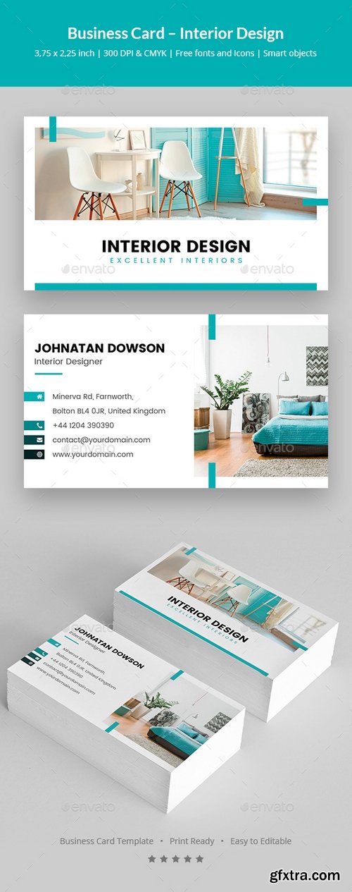 Graphicriver - Business Card &ndash; Interior Design 21068185