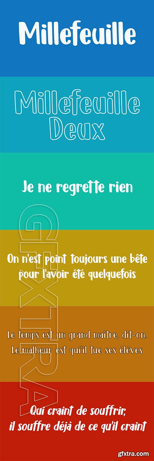 Millefeuille font family