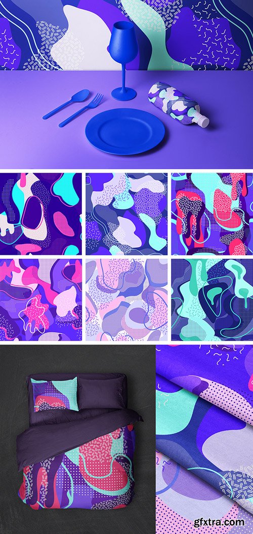 EPS, JPG, PNG Vector Patterns - Mint & Lavender EPS, JPG, PNG Vector Patterns - Mint & Lavender
