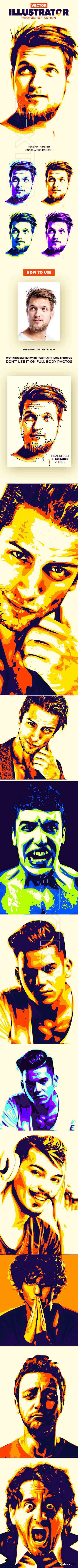 GraphicRiver - Vector Illustrator Photoshop Action 21068937