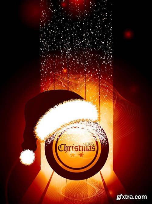Balls Golden, Christmas Backgrounds 25xEPS