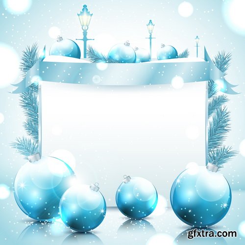 Balls Golden, Christmas Backgrounds 25xEPS