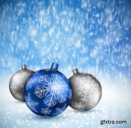 Balls Golden, Christmas Backgrounds 25xEPS