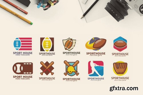 CreativeMarket 40 Premium Sport Logo Icon Set 2025699