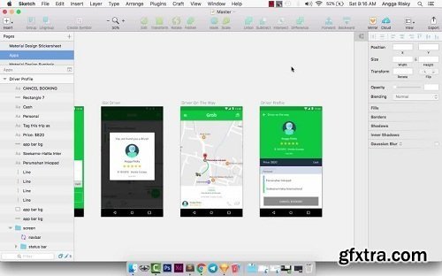 UI/UX Design: Designing Grab Mobile App in Sketch 4 and Flinto