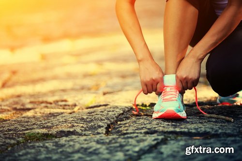 Runner Athlete Running at Seaside 23xJPG