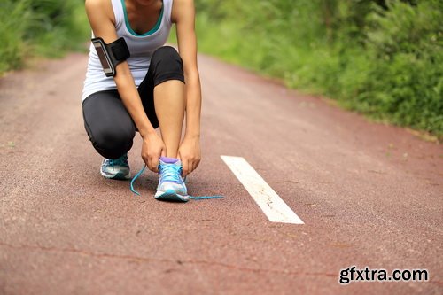 Runner Athlete Running at Seaside 23xJPG