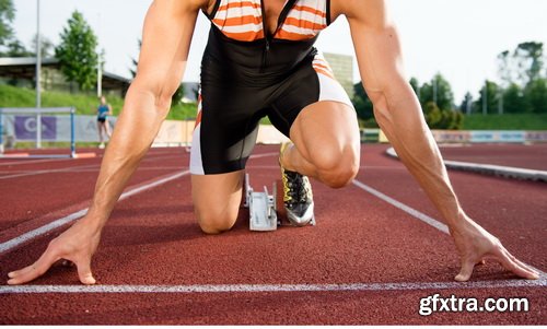 Runner Athlete Running at Seaside 23xJPG