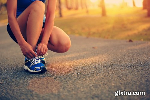 Runner Athlete Running at Seaside 23xJPG