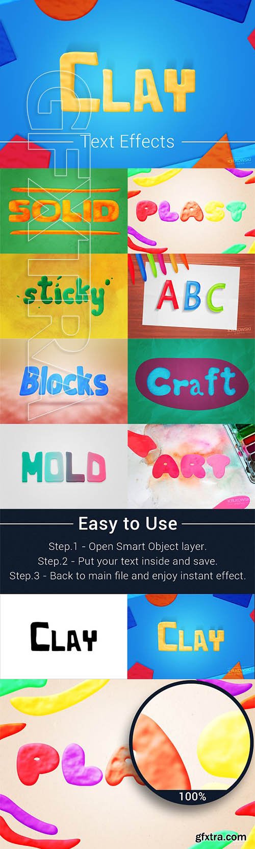 CreativeMarket - Modelling Clay Text Effects Mockup 2128742