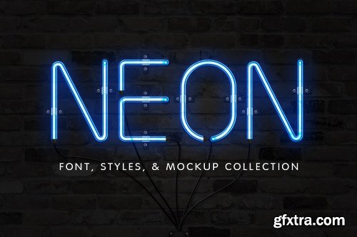 CreativeMarket The Neon Font &amp; Sign Collection 1874128