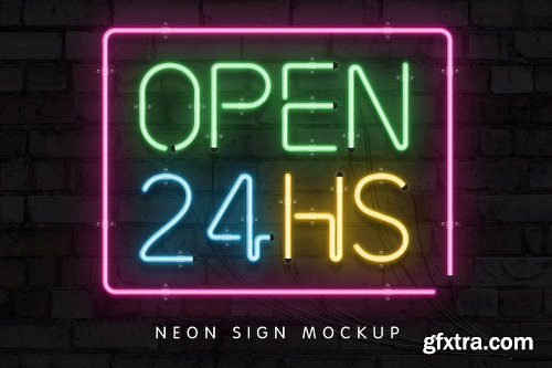 CreativeMarket The Neon Font &amp; Sign Collection 1874128