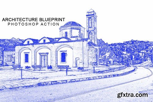 CM - Architecture Blue Print Photoshop ac 2073391
