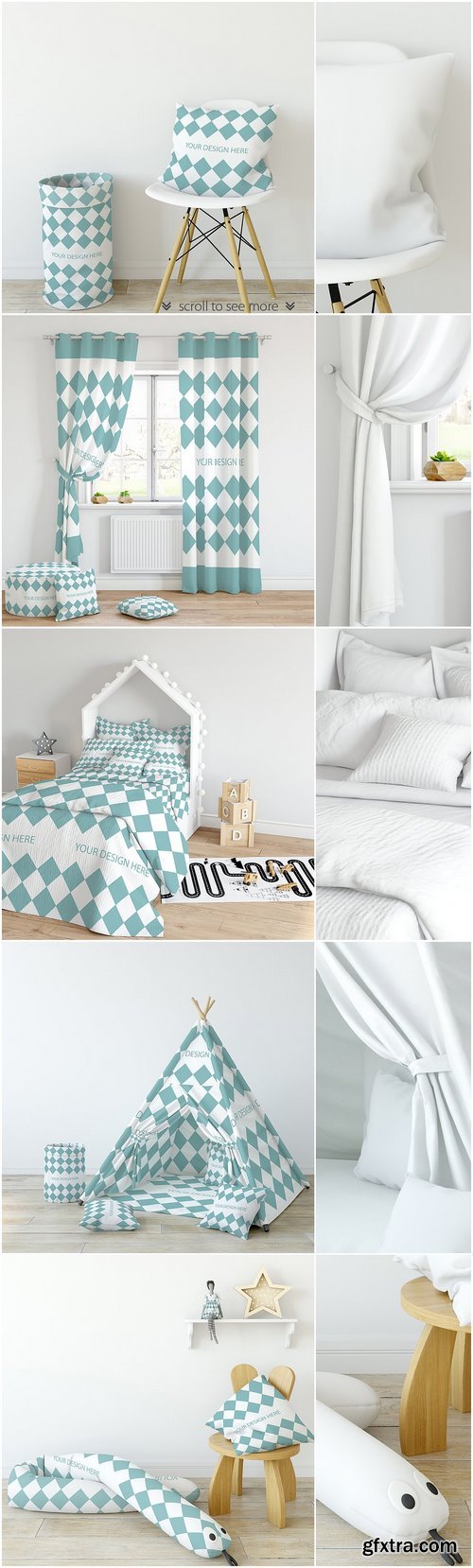 CM - KIDS Fabric Mockup Pack - 1 1844536 CM - KIDS Fabric Mockup Pack - 1 1844536