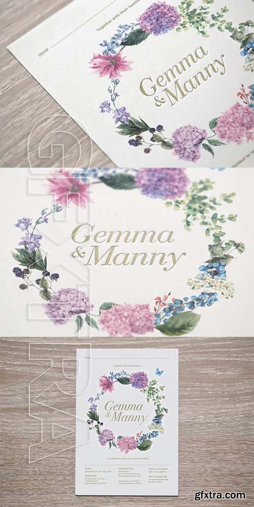 CreativeMarket - Wedding Invitation 2098270