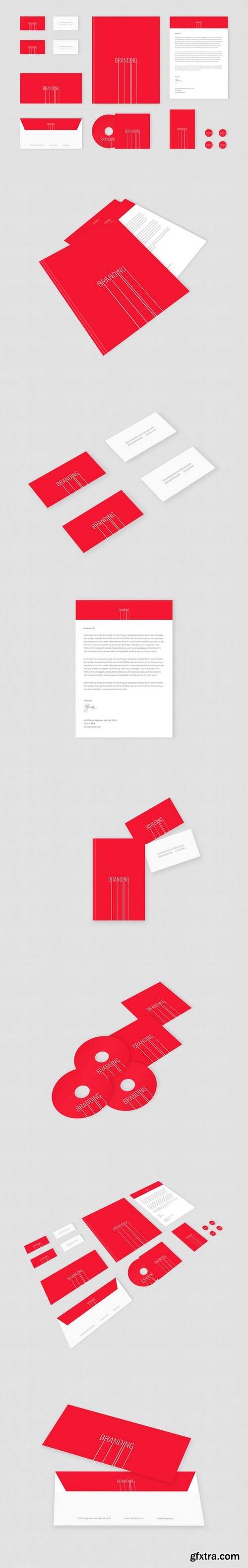 Branding identity mock up - Branding Lines