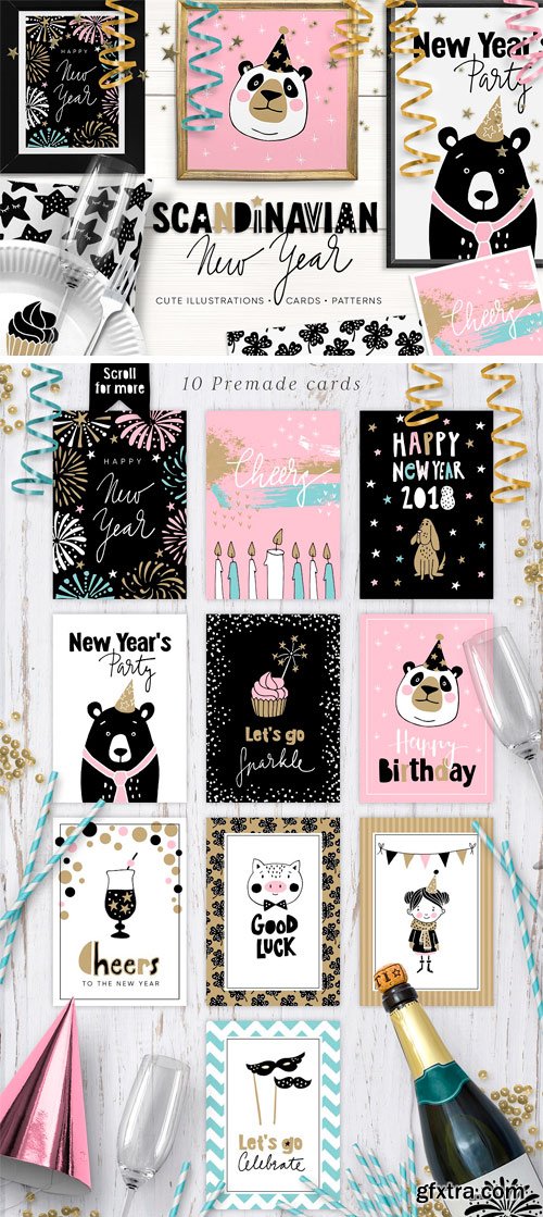 CM - Scandinavian New Year Party Set 2099602