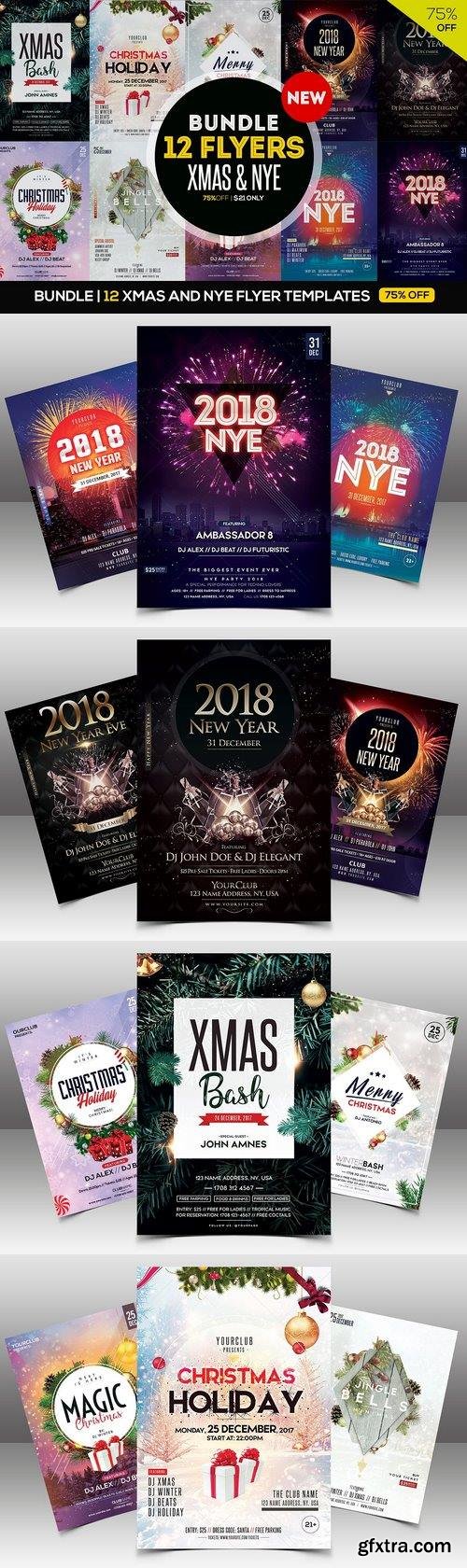 CM - BUNDLE 75%OFF - 12 XMAS & NYE FLYERS 2063439 CM - BUNDLE 75%OFF - 12 XMAS & NYE FLYERS 2063439
