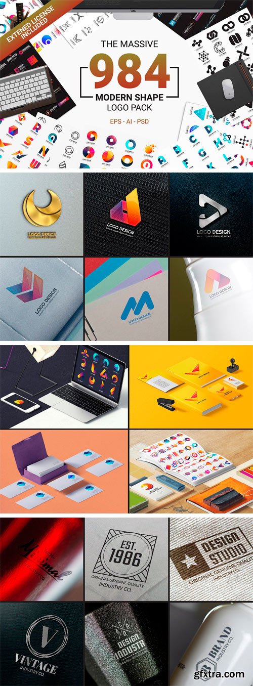 CM - 984 Modern Logo Shape 2109251