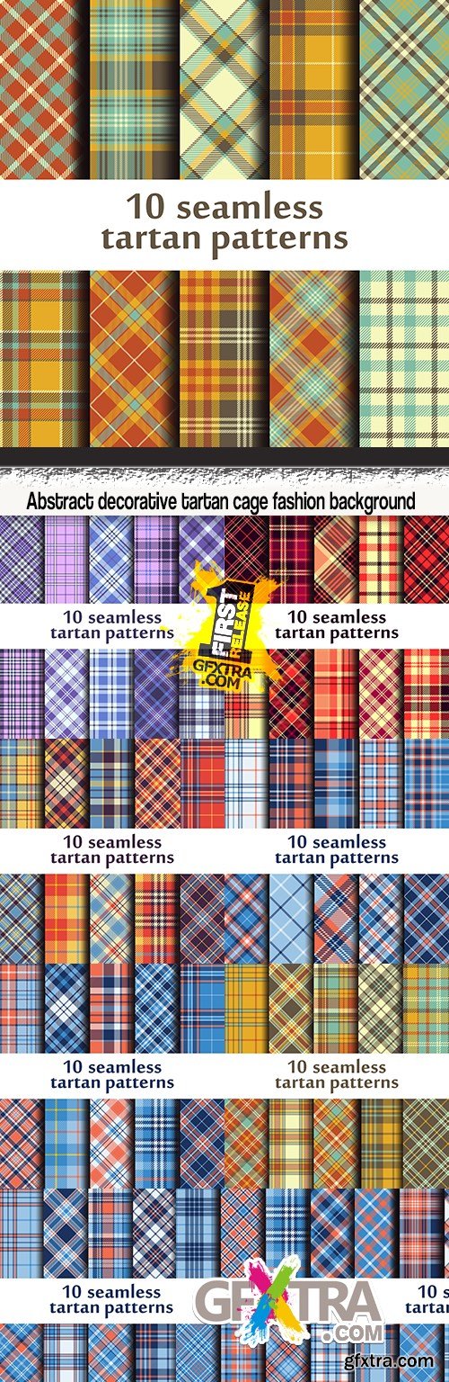 Abstract decorative tartan cage fashion background