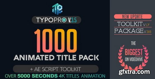 Videohive - Typopro | Typography Pack - Title Animation - Kinetic - Minimal - Vintage V3.5- 20448499
