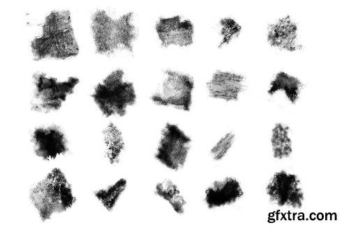 CreativeMarket 20 High Resolution Grunge Brushes 2075813