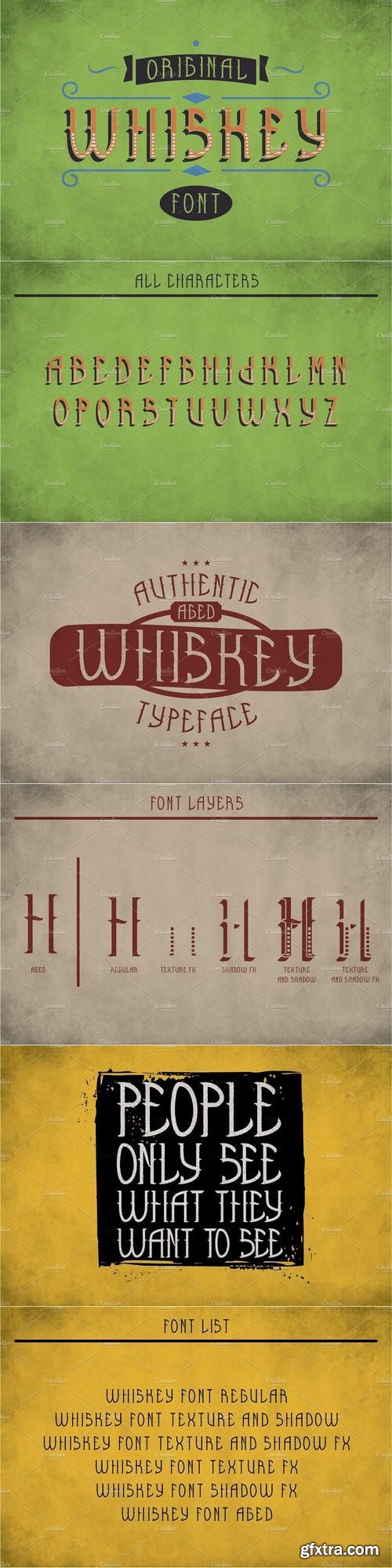 CM - Whiskey Original Label Typeface 1811946