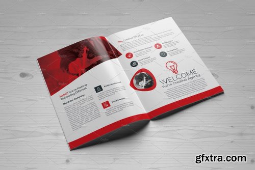 CreativeMarket Bi Fold Brochure 2074273