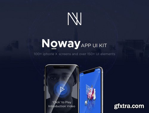CreativeMarket Noway Mobile App UI Kit 2012109