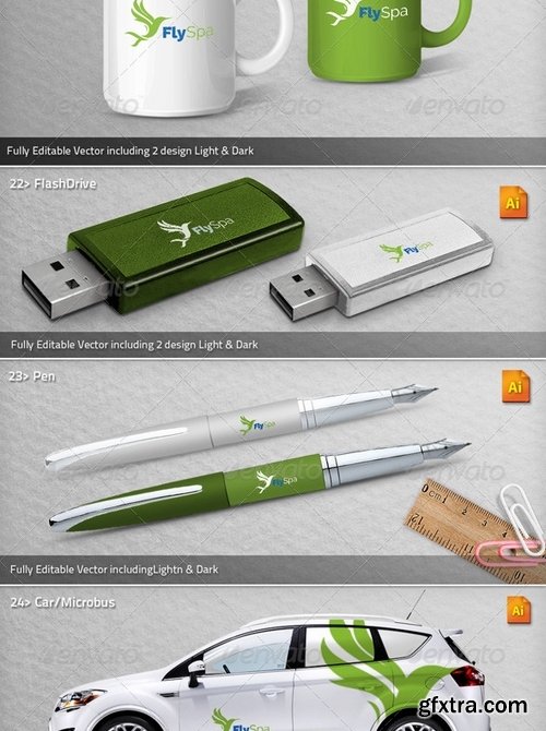 FlySpa Corporate Identity Mega Branding Pack 5298566 FlySpa Corporate Identity Mega Branding Pack 5298566