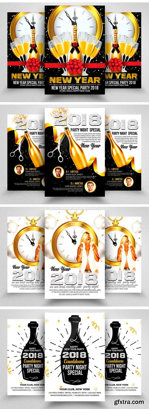 CM - 10 New Years Flyer / Poster Bundle 2085986