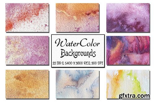 CM - 50%off Watercolor Backgrounds Bundle 1432602
