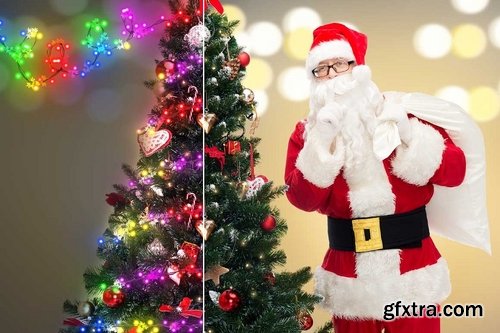 CM - Christmas Lights Photoshop Action 2140451