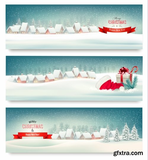 Christmas banners 2-25 Eps