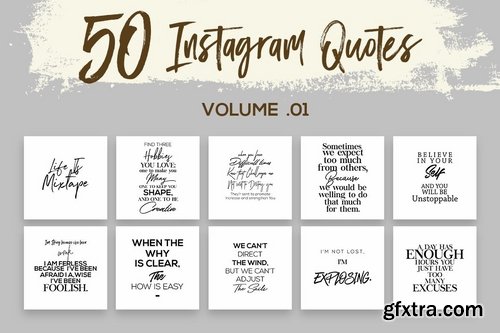 50 Instagram Essential Quotes Vol 1