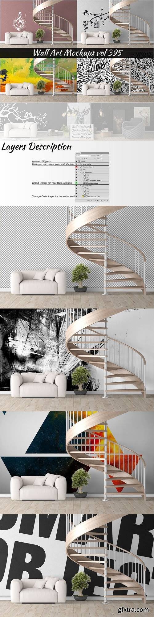 CM - Wall Mockup - Sticker Mockup Vol 395 1415553