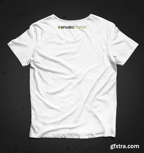 White T-Shirt Mock-Up Design of Envato 2018