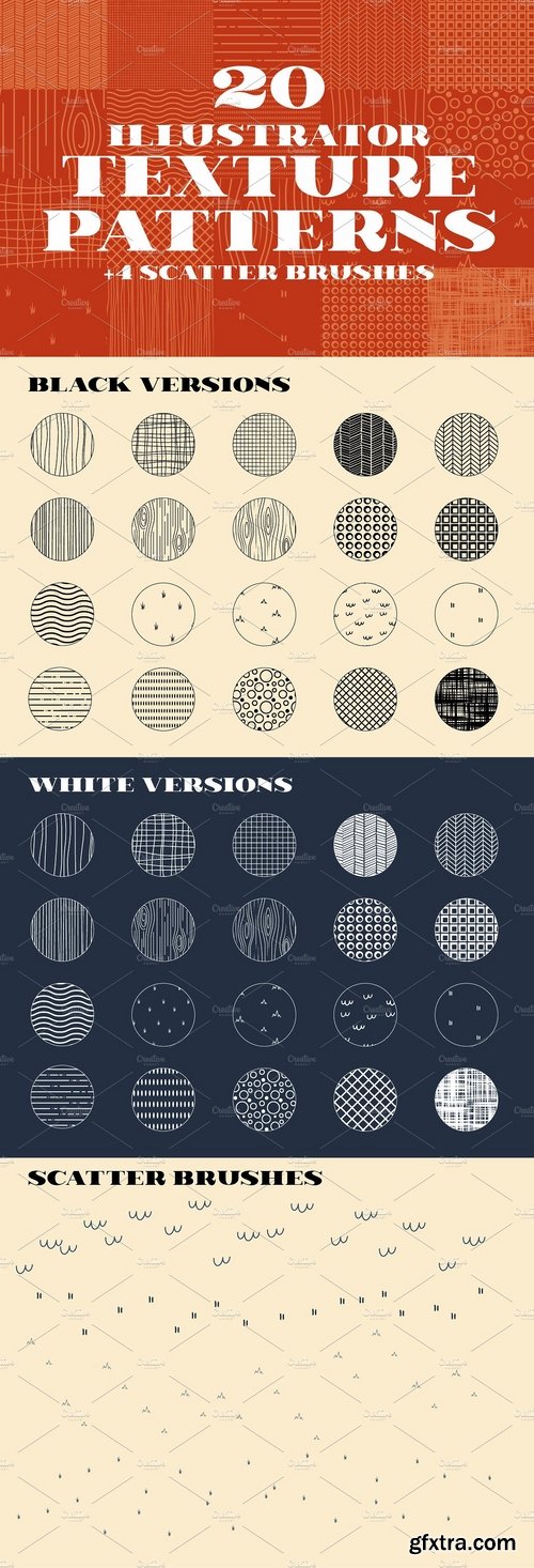 CM - 20 Illustrator Texture Patterns 1906882