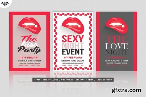 CM - LOVE SEXY LIPS Flyer Template 2151409