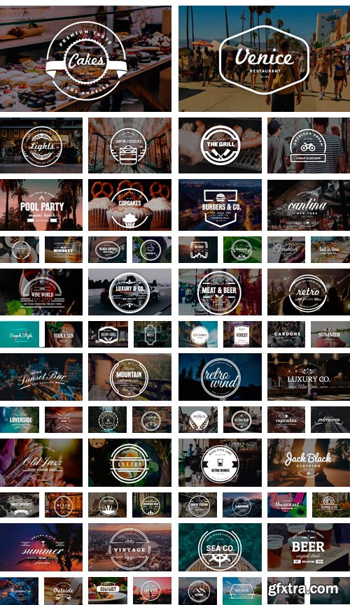 CM - VINTAGE BUNDLE 224 Logos & Badges 2132428