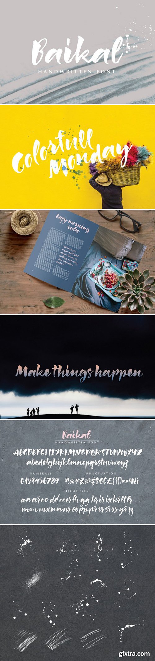 CM - Baikal Handwritten Font with bonus 2103672