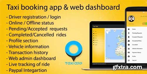 CodeCanyon - Taxi booking app & web dashboard v1.7 , complete solution - 20006588