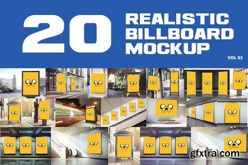 CreativeMarket 20 Outdoor Billboard Mockup Vol.3 2105796