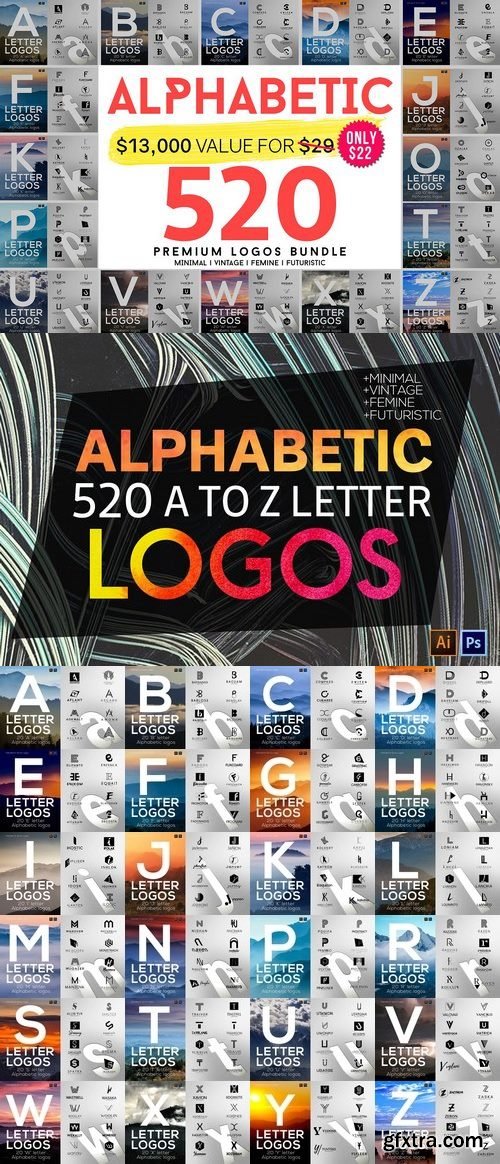 CM - 520 A to Z Logos Bundle 1294156