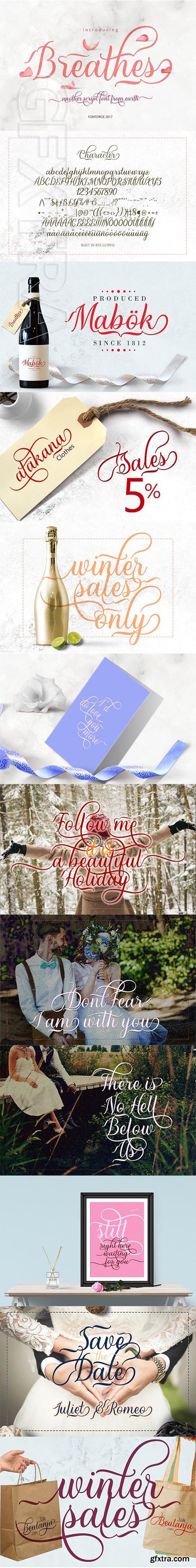 CreativeMarket - Breathes Script 2172216