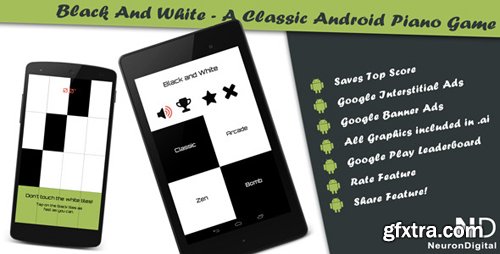 CodeCanyon - Black and White - A Classical Android Piano Game (Update: 28 August 14) - 8193670