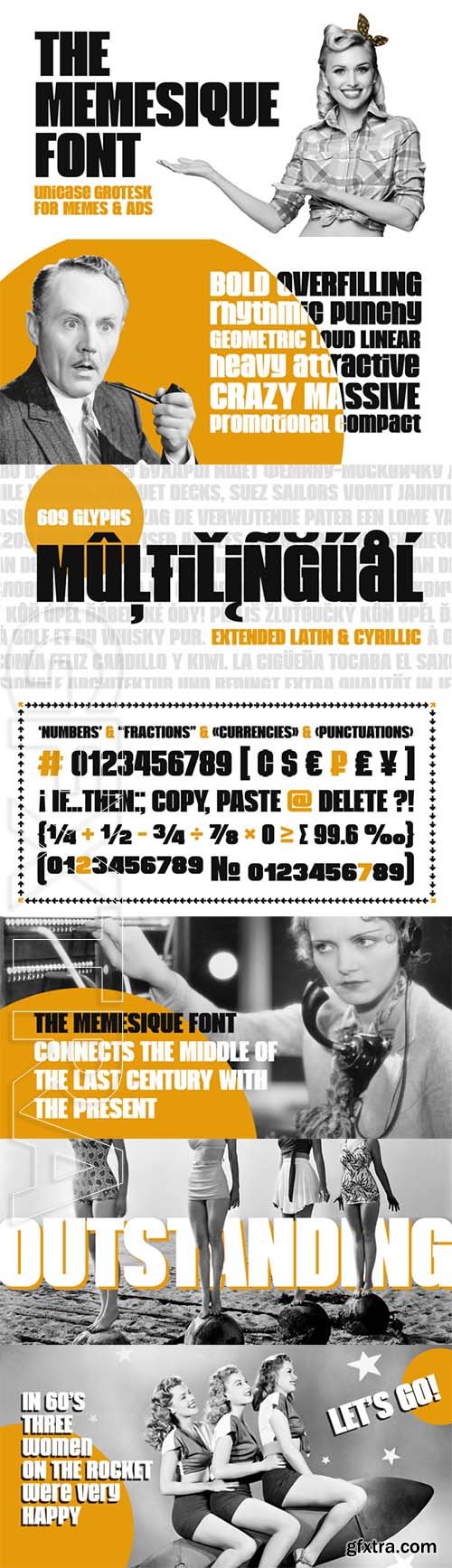 Memesique - font family