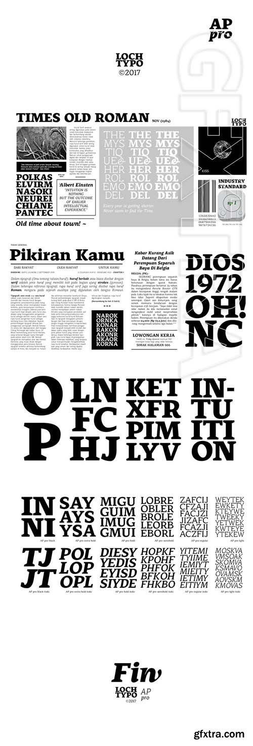 AP Pro - font family